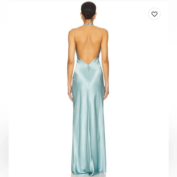 Bec + Bridge Frida Halter Dress in Sea Spray Elegant Blue Halter Maxi Dress  - threedaughtersproperties.com